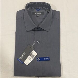 Kenneth Cole Reaction Charcoal Dress Shirt
